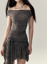 Asymmetrical One-Shoulder Dress